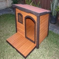 Small Wooden Dog House Premium
