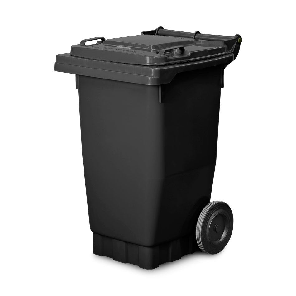 80 Litre Wheelie Bin - New - Black