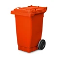 80 Litre Wheelie Bin - New - Orange