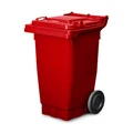 80 Litre Wheelie Bin - New - Red