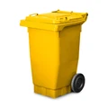 80 Litre Wheelie Bin - New - Yellow
