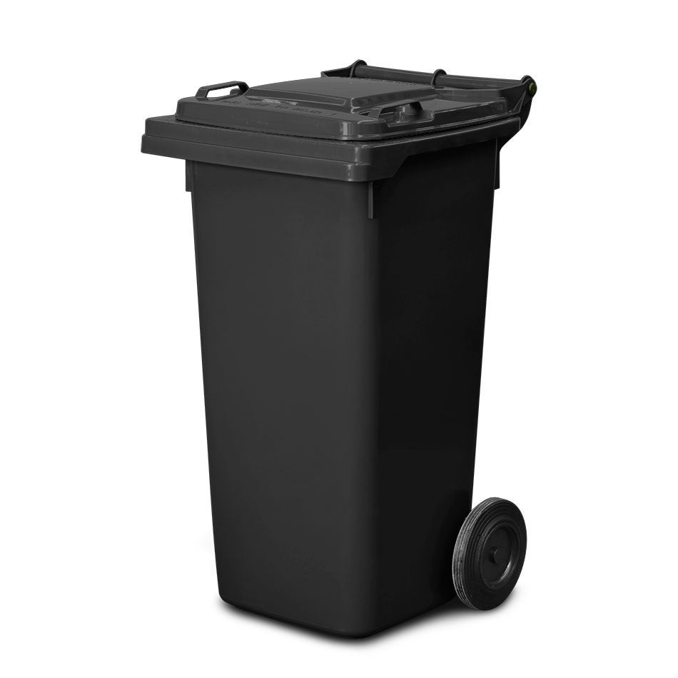 120 Litre Wheelie Bin - New - Black