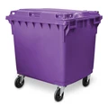 1100 Litre Wheelie Bin - New - Purple