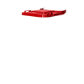 120 Litre Wheelie Bin Lid - New - Red