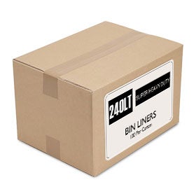 240 litre Super Heavy Duty Bin Liner - Black [100 Carton]