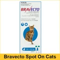 Bravecto Spot On For Medium Cats 2.8 - 6.25 Kg Blue 2 Pipettes