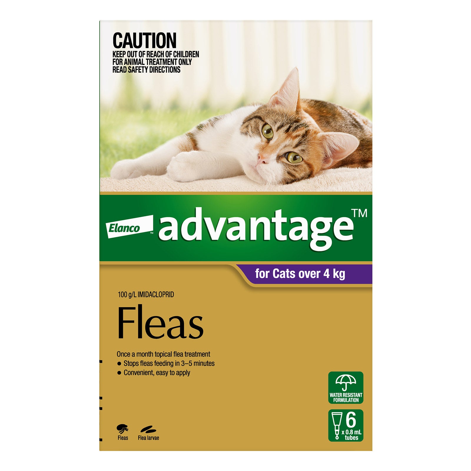 Advantage For Cats Over 4kg Purple 12 Doses