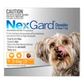 Nexgard Chewables For Very Small Dogs 2 - 4 Kg Orange 12 Chews