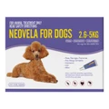 Neovela Selamectin Flea And Worming For Dogs 2.5 - 5 Kg Purple 4 Pack