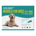 Neovela Selamectin Flea And Worming For Dogs 20 - 40 Kg Aqua 4 Pack