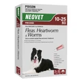 Neovet Flea And Worming For Large Dogs 10 To 25kg Red 3 Pack