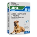 Neovet Flea And Worming For Extra Large Dogs Over 25kg Blue 3 Pack