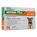 Neoveon Plus Flea And Tick For Small Dogs Upto 10kg Orange 4 Pack