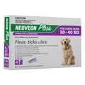 Neoveon Plus Flea And Tick For Large Dogs 20 To 40kg Purple 4 Pack