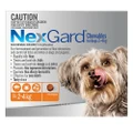 Nexgard Chewables For Very Small Dogs 2 - 4 Kg Orange 3 Chews