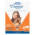 Sentinel Spectrum Tasty Chews For Very Small Dogs Up To 4kg Orange 3 Chews