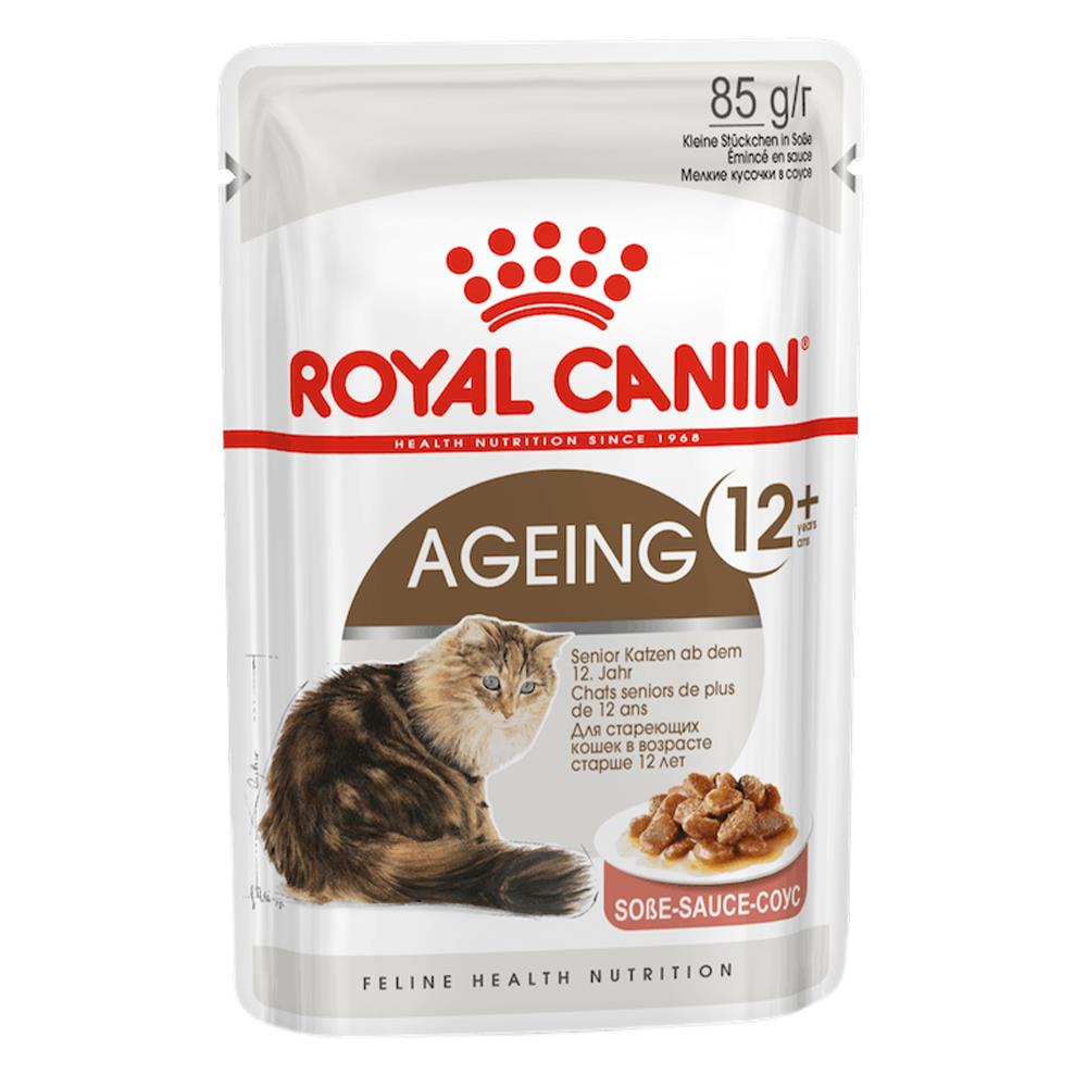 Royal Canin Ageing In Gravy 12+ Years Mature Senior Pouches Wet Cat Food 85 Gms 12 Pack