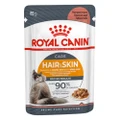 Royal Canin Hair & Skin Loaf Adult Wet Cat Food Pouches 85 Gms 12 Pack