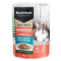 Black Hawk Healthy Benefits Indoor Wet Cat Food Chicken Whitefish In Gravy 85 Gms 12 Pack