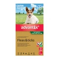 Advantix For Small Dogs & Pups Up To 4kg Green 3 Pack