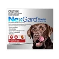 Nexgard Chewables For Large Dogs 25 - 50 Kg Red 6 Chews