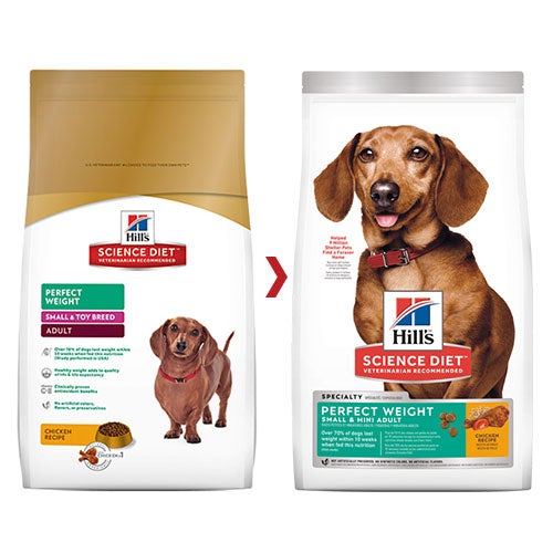 Hill's Science Diet Perfect Weight Small & Mini Adult Chicken Recipe Dry Dog Food 1.81 Kg