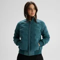 Federate Women's Stretch Down Bomber Jacket