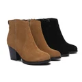 TARRAMARRA® Women Leather Zipper Block Heel Ankle Boots Velora