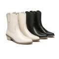 TARRAMARRA® Women Leather Block Heel Mid Calf Boots Claudia