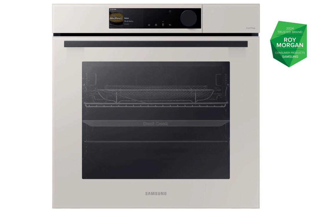 Samsung 76L Built in Pyrolytic Bespoke Oven Beige - Nv7B6675Caa (Beige Wood)