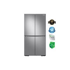 Samsung 649L French Door Refrigerator with Big Bottle Bins and Crisper - Srf7100S (649 L, Silver)