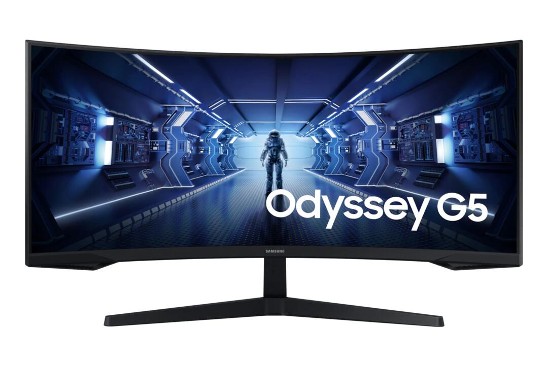 Samsung 34" Odyssey G55T Curved Wqhd Gaming Monitor (34", Black)