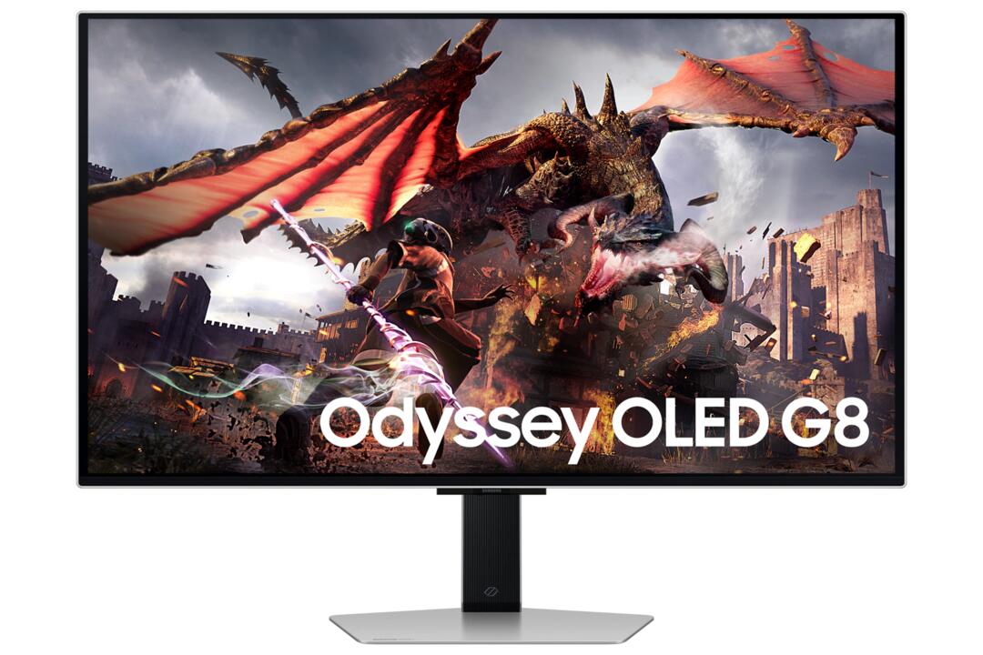 Samsung 32" Odyssey Oled G8 UHD Gaming Monitor (32", Silver)