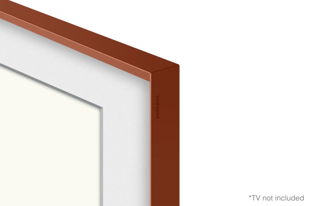 Samsung 55" The Frame Customisable Bevelled Bezel [2021-2025] - Brick Red (55", Red)