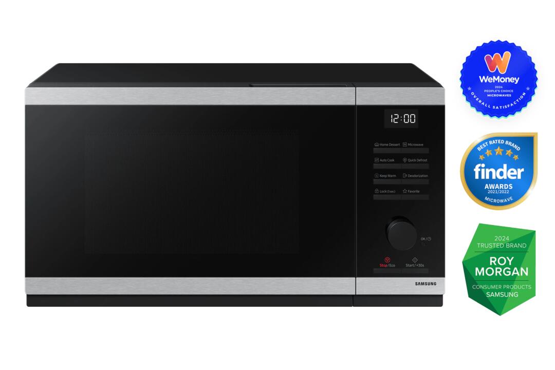 Samsung 23L Microwave with Dial & Button Control - Ms23Dg4504At (New) (Silver)