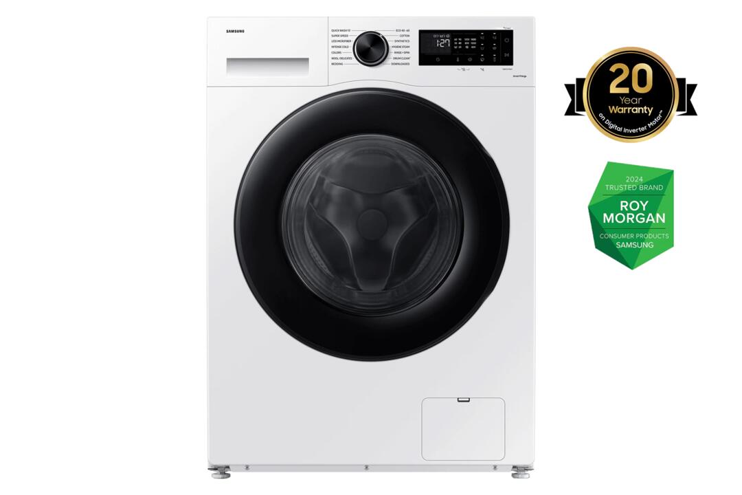 Samsung 11kg Front Load Smart Washer with Steam Wash Cycle - Ww11Cgc04Dae (White)
