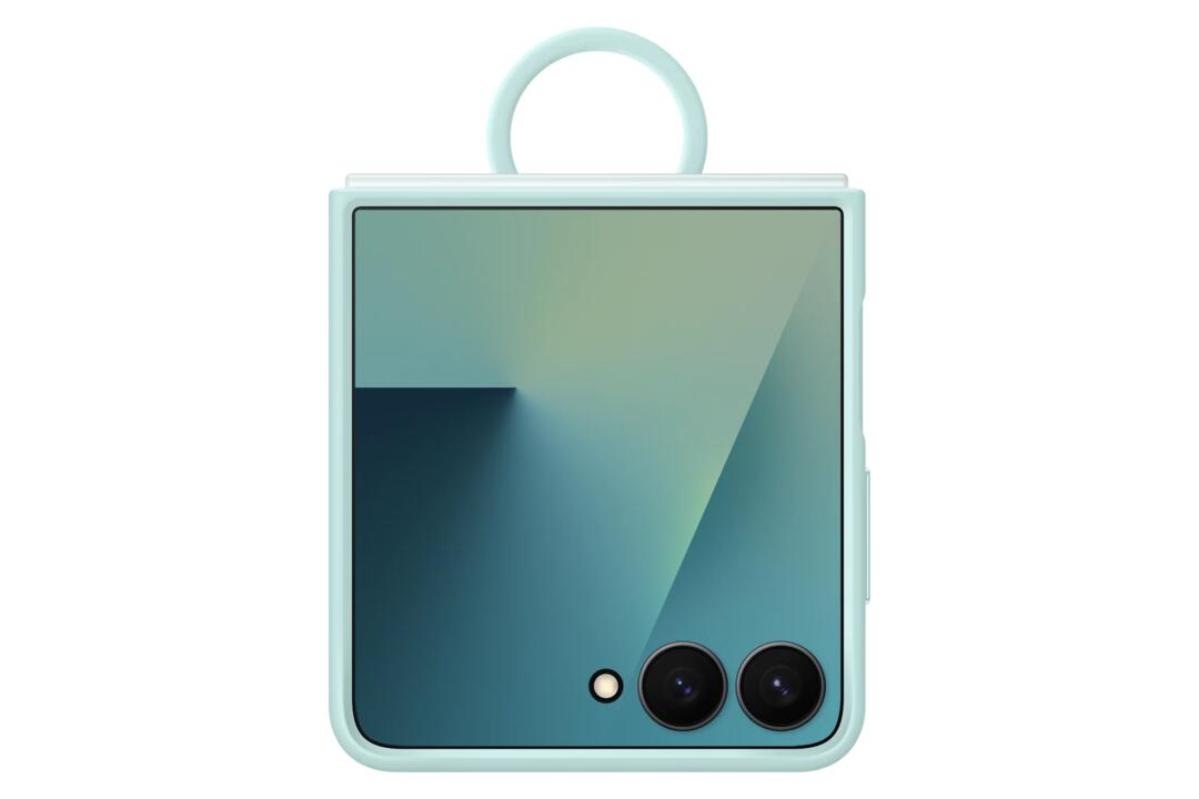 Samsung Galaxy Z Flip7 Ring Case (Silicone) (Mint)