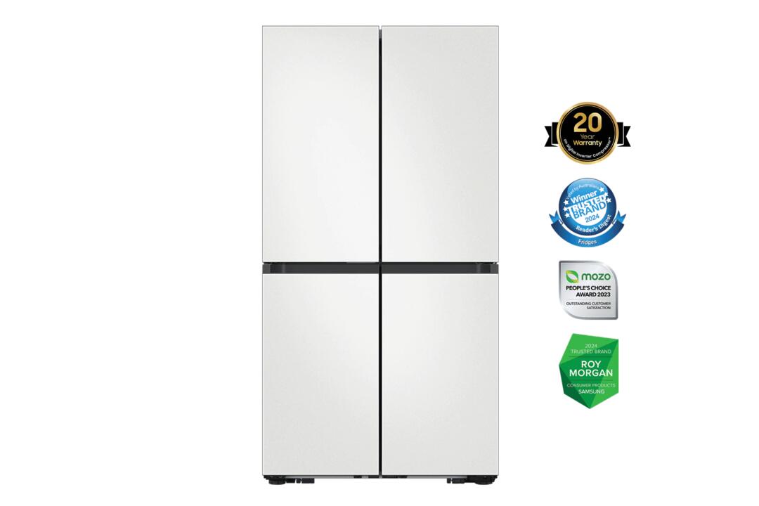 Samsung 4-Door French Door Refrigerator Beverage Centre 648L (648 L, Cotta White)