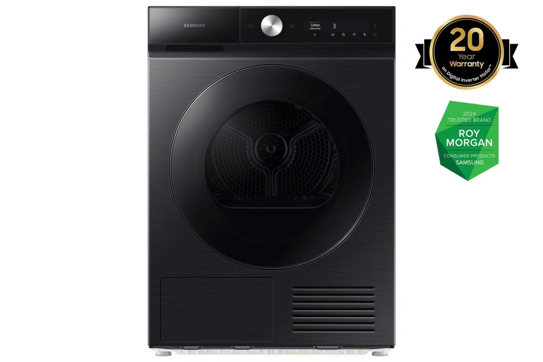 Samsung Bespoke AI Dryer Dry 9kg (9 kg, Black)