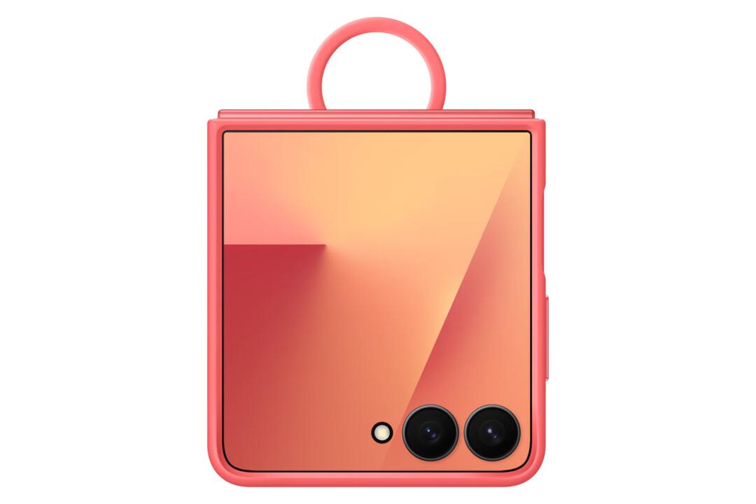 Samsung Galaxy Z Flip7 Ring Case (Silicone) (Red)