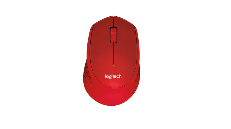 Logitech M331 Silent Plus Wireless Mouse - Red (910-004916)