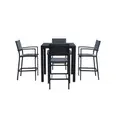 Kartini 1+4 Square Bar Table with 4 Bar Chairs