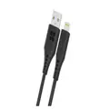 Promate PowerLink Ai120 USB-A to Lightning Cable (1.2m) - Black