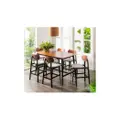 TOBIN 7 Pcs 1 + 6 Rectangle Dining Table With Dining Chair