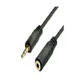 Easylink Gold Coated Stereo 3.5MM Male to 3.5MM Female 3M Audio Cable - Black (11362)