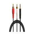 Easylink 3.5MM to 2RCA 3M Audio Cable - Black (11372)