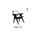 George Arm Chair - Black + Natural