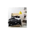 Linen House Hiccups Peek A Boo Quilt Cover Set - Black