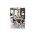 Tossa Marble Island Dining Table - Brown