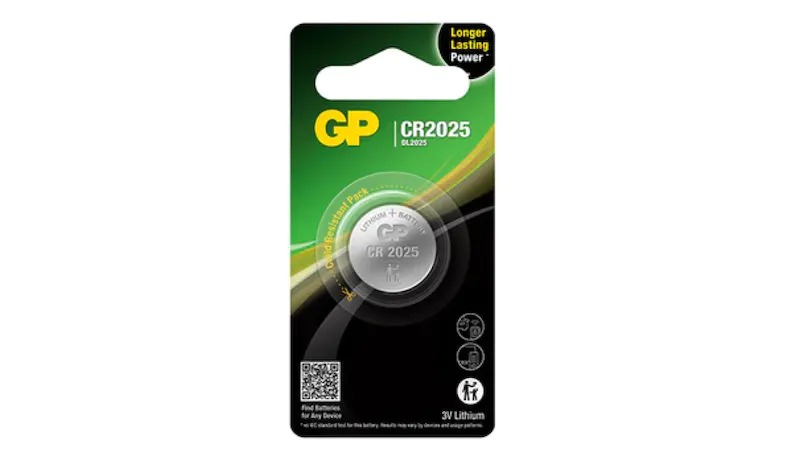 GP Lithium Coin Battery CR2025